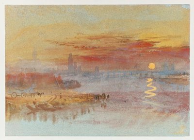 द स्कारलेट सनसेट द्वारा Joseph Mallord William Turner