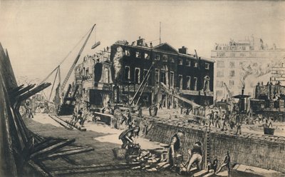 1927 में डेवॉन्शिंग फिनिशिंग डेन्सशायर हाउस। द्वारा विलियम वालकोट