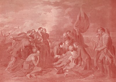 द डेथ ऑफ जनरल वोल्फ, c1776 1909 द्वारा विलियम वूलेट
