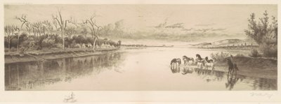 शीर्षकहीन (मूल अमेरिकी शिविर) द्वारा विलियम डे ला मॉन्टेन कैरी