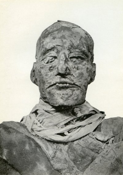 रमेस III की ममी के प्रमुख, 20 वीं राजवंश के प्राचीन मिस्र के फिरौन, c1156 ईसा पूर्व 1926 द्वारा विनफ्रेड मेबेल ब्रंटन