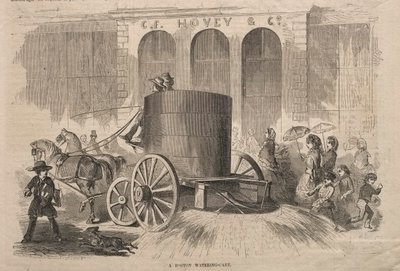 ए बोस्टन वाटरिंग-कार्ट, 1857। द्वारा विंसलो होमर