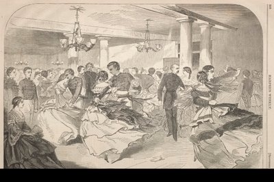 1859 में वेस्ट प्वाइंट पर एक कैडेट हॉप। द्वारा विंसलो होमर