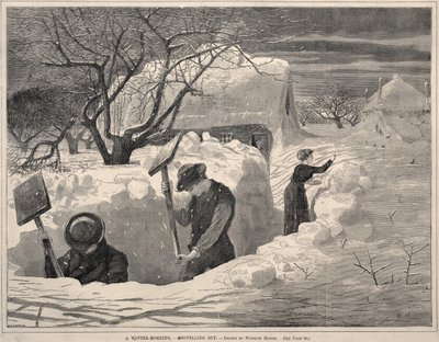 ए विंटर मॉर्निंग, - फावड़ा आउट, 1871। द्वारा विंसलो होमर
