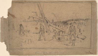 झड़प रेखा का अग्रिम, 1864। द्वारा विंसलो होमर