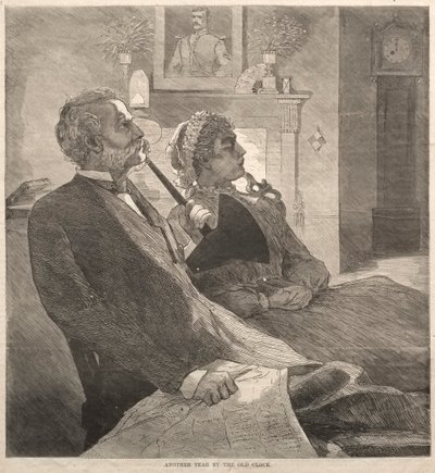 पुरानी घड़ी द्वारा एक और वर्ष, 1870। द्वारा विंसलो होमर