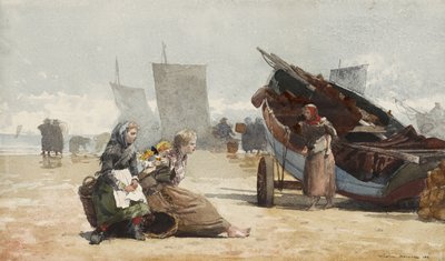 बीच सीन, कुलेरकोट, 1881 द्वारा विंसलो होमर