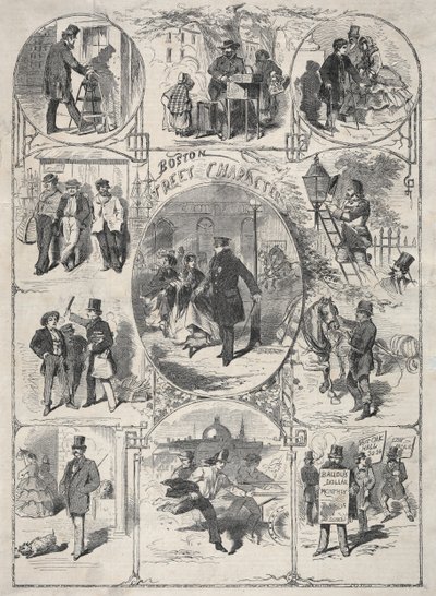 बोस्टन स्ट्रीट वर्ण, 1859। द्वारा विंसलो होमर