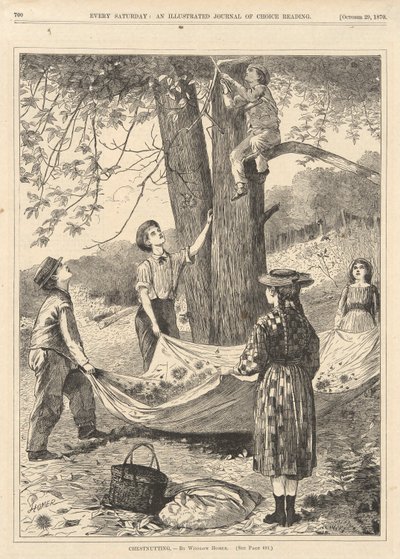 चेस्टनटिंग, हर शनिवार, 29 अक्टूबर, 1870 से द्वारा विंसलो होमर