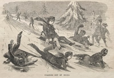 दरवाजे के बाहर, 1857। द्वारा विंसलो होमर