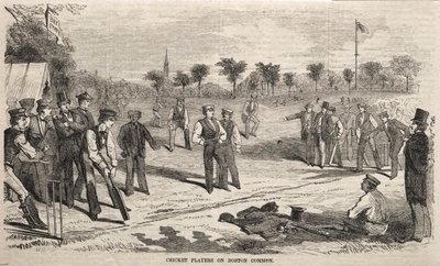 बोस्टन कॉमन पर क्रिकेट खिलाड़ी, 1859। द्वारा विंसलो होमर