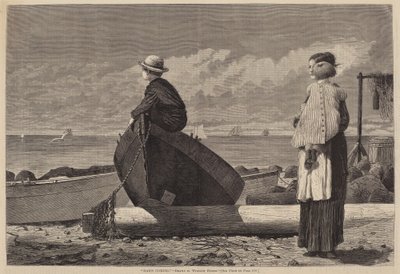 डैड्स कमिंग!, 1873 में प्रकाशित हुआ। द्वारा विंसलो होमर