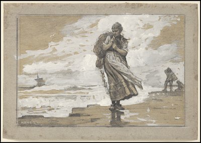 फिशर गर्ल विद नेट, 1882 द्वारा विंसलो होमर