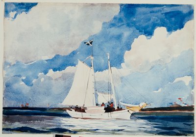 फिशिंग शूनर, नासाओ, c.1898-99 द्वारा विंसलो होमर