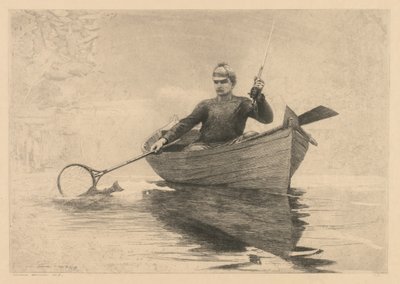 फ्लाई फिशिंग, 1889। द्वारा विंसलो होमर