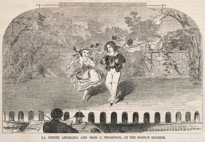 1859 के बोस्टन संग्रहालय में ला पेटिट एंजेलिना और मिस सी। थॉम्पसन। द्वारा विंसलो होमर