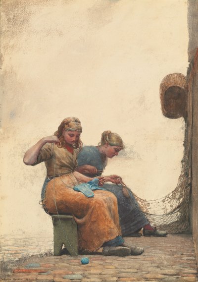 मेंडिंग द नेट्स, 1882। द्वारा विंसलो होमर