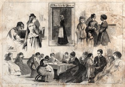 न्यूयॉर्क चैरिटीज़ - सेंट बरनबास हाउस, 304 शहतूत स्ट्रीट, 1874। द्वारा विंसलो होमर