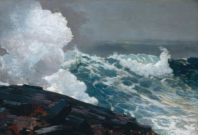 पूर्वोत्तर हवा - Northeaster। 1895, 1901 में संशोधित द्वारा Winslow Homer
