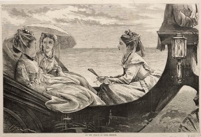 1870 में लॉन्ग ब्रांच में समुद्र तट पर। द्वारा विंसलो होमर