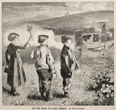 रोड पर लेक जॉर्ज, 1869 में। द्वारा विंसलो होमर