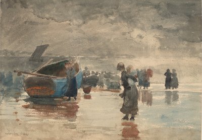 रेत पर, 1881। द्वारा विंसलो होमर