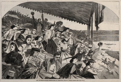 हमारे पानी के स्थान - शरतोगा, 1865 में घुड़दौड़। द्वारा विंसलो होमर