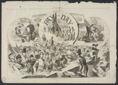 पॉटोमैक की सेना में पे डे, 1863। द्वारा विंसलो होमर