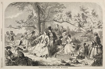 1858 में जंगल में पिकिंग। द्वारा विंसलो होमर