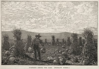1878 में मकई के बीच कद्दू। द्वारा विंसलो होमर