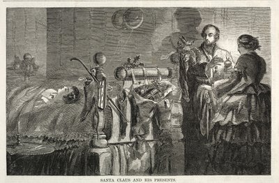 सांता क्लॉस और उनके प्रस्तुतकर्ता, 1858। द्वारा विंसलो होमर
