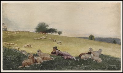 1878 में ह्यूटन फार्म की चरवाहा द्वारा विंसलो होमर
