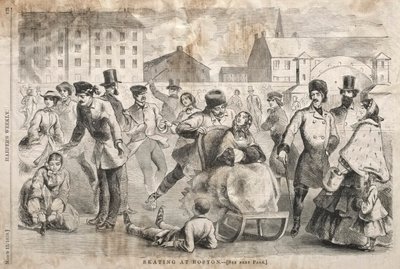 बोस्टन में स्केटिंग, 1859। द्वारा विंसलो होमर