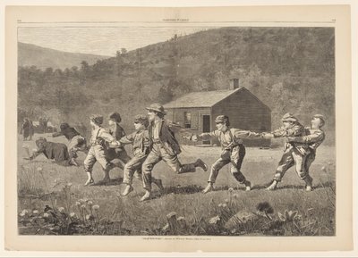 हार्पर वीकली से 20 सितंबर, 1873, पीपी 245-25, व्हिप स्नैप करें द्वारा विंसलो होमर