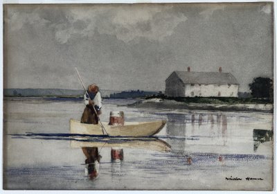 इलर्स स्पीयरिंग, देर से 1800s। द्वारा विंसलो होमर