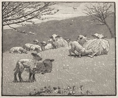 स्प्रिंग लैम्ब, 1880। द्वारा विंसलो होमर