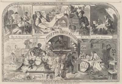 थैंक्सगिविंग डे, 1860 - द टू ग्रेट क्लासेस ऑफ़ सोसाइटी, प्रकाशित 1860। द्वारा विंसलो होमर