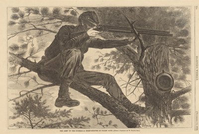 पोटोमैक की सेना - पिकेट ड्यूटी पर एक शार्प-शूटर, 1862। द्वारा विंसलो होमर