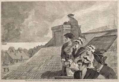 बंकर हिल की लड़ाई - 1875 में बोस्टन में कोप्स हिल से लड़ाई देखना। द्वारा विंसलो होमर