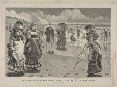 1869 में लॉन्ग ब्रांच में समुद्र तट। द्वारा विंसलो होमर