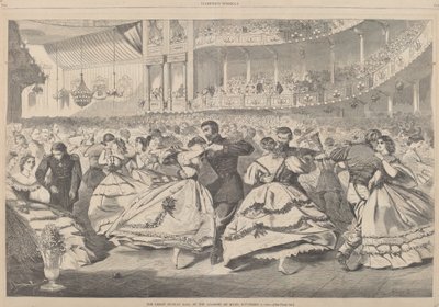 संगीत अकादमी में द ग्रेट रशियन बॉल, नवंबर 5, 1863, 1863 में प्रकाशित हुआ। द्वारा विंसलो होमर