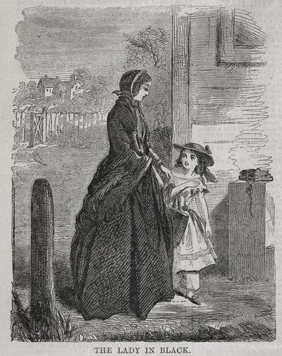 द लेडी इन ब्लैक, 1860। द्वारा विंसलो होमर