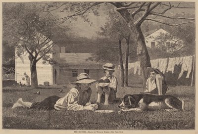 द नूनिंग, 1873 में प्रकाशित हुआ। द्वारा विंसलो होमर