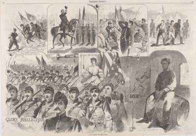 युद्ध के गीत, 1861 में प्रकाशित। द्वारा विंसलो होमर