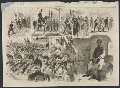 युद्ध के गीत, 1861। द्वारा विंसलो होमर