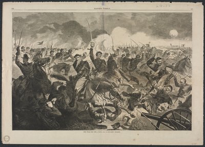 यूनियन के लिए युद्ध, 1862 - ए कैवेलरी चार्ज, 1862। द्वारा विंसलो होमर