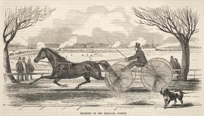 मिल डैम, बोस्टन पर ट्रोटिंग, 1859। द्वारा विंसलो होमर