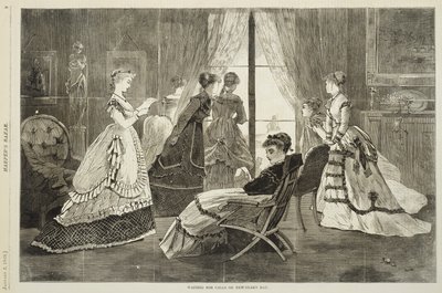 नए साल के दिन, 2 जनवरी, 1869 को लकड़ी की नक्काशी द्वारा विंसलो होमर