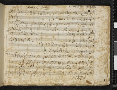 MS 37764 f.1 स्ट्रिंग चौकड़ी इन डी मेजर, K. 499 जोड़ें द्वारा वोल्फगैंग एमॅड्यूस मोजार्ट