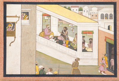 Rama and Lakshmana as Boys Assist the Sage Vishvamitra..., ca. 1780.  द्वारा नैनसुखो के बाद पहली पीढ़ी में सक्रिय कार्यशाला
